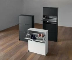 Best Pirce 😀 S34 Gren 2-Door 👟 Shoe Cabinet 🧨 -Entryway Sales Store 12 099100