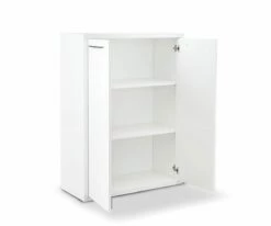 Outlet 💯 C11 Gammel Low Bookcase with Doors - White 🔔 -Entryway Sales Store C11 4800 WH 2