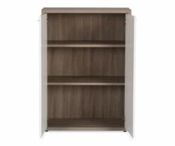 Cheapest 😉 C11 Gammel Low Bookcase with Doors ✨ -Entryway Sales Store C11 4803 WH 004