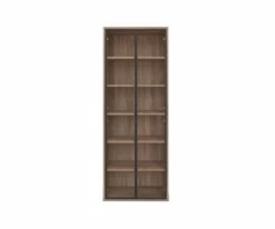 Deals 👍 C11 Arren High Bookcase with Glass Doors 🤩