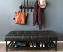 Coupon 😉 F02 Hauge Ottoman with Shelf 👏 -Entryway Sales Store F02 Hauge C57 Royken ENTRYWAY WEB