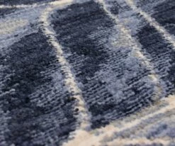 Budget 🎁 K01 Axiom Ebb Rug Runner - Indigo 🛒 -Entryway Sales Store K01 0006 Ebb Indigo 9211450102063094 Closeup Tiny