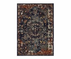 Hot Sale ⌛ K01 Soiree Damascus Rug - Indigo 👍