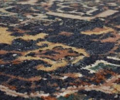 Hot Sale ⌛ K01 Soiree Damascus Rug - Indigo 👍 -Entryway Sales Store K01 Damascus Indigo 04