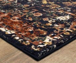 Hot Sale ⌛ K01 Soiree Damascus Rug - Indigo 👍 -Entryway Sales Store K01 Damascus Indigo 06