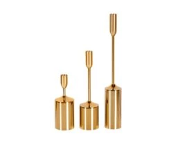 Budget 😍 M74 Metal Tapered Candle Holders - Set of 3 🌟