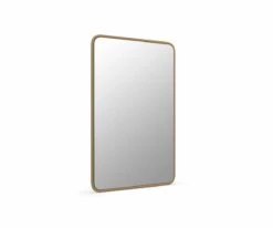 Promo 👏 S13 Janelle Rectangular Mirror 🧨 -Entryway Sales Store S13 Janelle Rectangular Mirror Brass 02