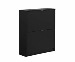 Best Pirce 😀 S34 Gren 2-Door 👟 Shoe Cabinet 🧨 -Entryway Sales Store S34 59005 BK 1