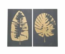 Buy ✨ V12 Gold Foliage Graphic Wall Art 🥰